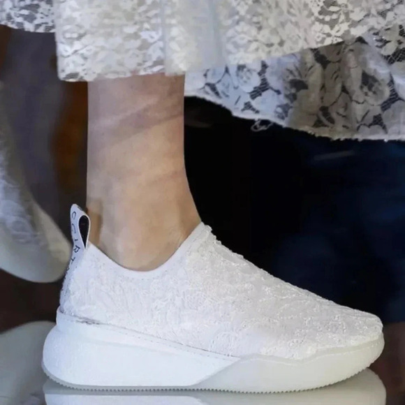 Stella McCartney Loop Lace Sock Sneakers Size 39​ - Picture 2 of 7